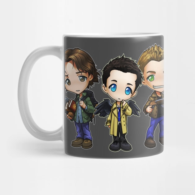 Chibi Team Free Will by theghostfire